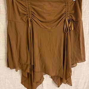 Current-mood Women's Brown and Tan Skirt